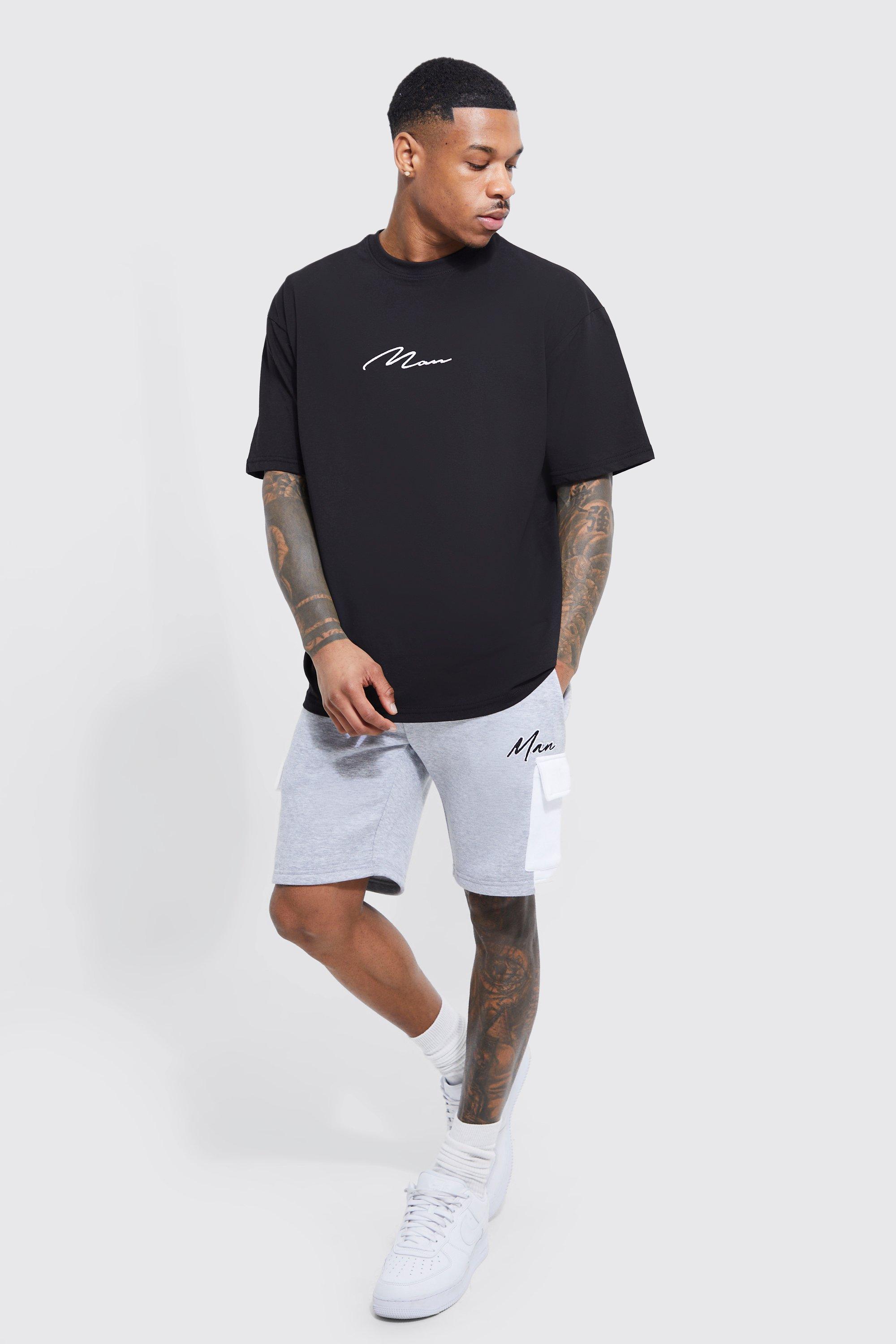 Lightweight Man Cargo Panel Shorts | boohoo